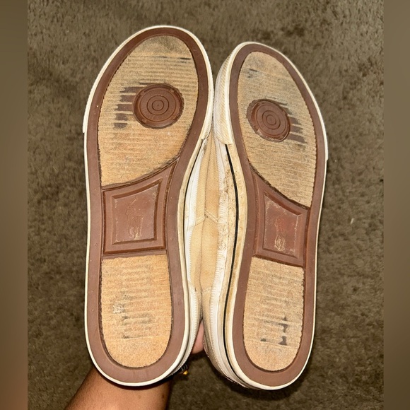 Polo by Ralph Lauren Men's Beige Canvas Sneakers - Picture 5 of 5